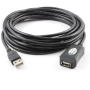 Cavo ADJ Pc Periferiche Cavo Prolunga USB 2.0 Tipo A-A Maschio Femmina 5Mt Nero