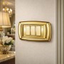 Placa Elettrocanali Tondò Oro In Tecnopolimero Di Alta Qualità