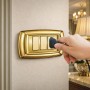 Placa Elettrocanali Tondò Oro In Tecnopolimero Di Alta Qualità