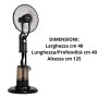 Ventilatore Nebulizzante Zephir Zst42P Potente E Versatile con telecomando timer oscillazione 3 velocità serbatoio 3.2L