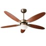 Ventilatore Da Soffitto Zephir Zfr9111M E Zfr9111B 70W 5 Pale Legno