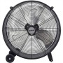 Ventilatore Industriale da Terra ZDM60CM In Metallo 3 Velocità 180W Nero con ruote e maniglia da trasporto Superpotente