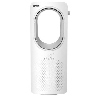 ZEPHIR Ventilatore A Torre Senza Pale Ph88Bl Design Moderno Bianco