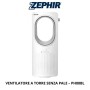 ZEPHIR Ventilatore A Torre Senza Pale Ph88Bl Design Moderno Bianco