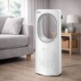 ZEPHIR Ventilatore A Torre Senza Pale Ph88Bl Design Moderno Bianco