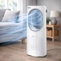 ZEPHIR Ventilatore A Torre Senza Pale Ph88Bl Design Moderno Bianco