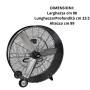 Ventilatore Da Terra Industriale Zdm90Cm Alta Velocità 360W