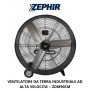 Ventilatore Da Terra Industriale Zdm90Cm Alta Velocità 360W
