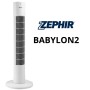 Ventilatore A Torretta Babylon2 Bianco Con Telecomando 60W