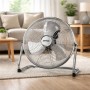 Zephir Ventilatore Da Terra Cromato Pf45Cr Alta Velocità Per Ambienti Freschi 3 pale in alluminio e 3 velocità 