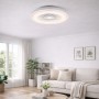 Zephir 2 In 1 Ventilatore Plafoniera Led luce Calda e Fredda con Telecomando 7 pale 6 velocità ZVP6 mod. notturna timer