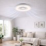 Zephir 2 In 1 Ventilatore Plafoniera Led luce Calda e Fredda con Telecomando 7 pale 6 velocità ZVP6 mod. notturna timer