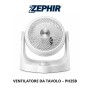 Ventilatore Da Tavolo Zephir Ph25B Con Luce Emozionale 3 pale 3 velocità 40W