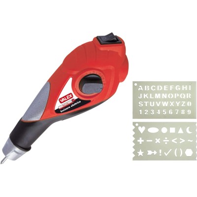 Valex Incisore Elettrico 2 Maschere Metalli Legno Plastica Vetro
