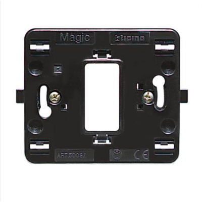 Supporto Alluminio Scatola Tonda 1 Modulo Serie Bticino Magic 500S/1
