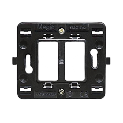 Supporto Scatola Tonda 2 Moduli Serie  Bticino Magic 500S/2
