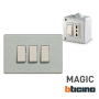 Commutatore Doppio Tasto con Interblocco 1-0-2  Serie  Bticino Magic 5052N