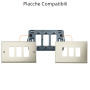 Commutatore Doppio Tasto con Interblocco 1-0-2  Serie  Bticino Magic 5052N