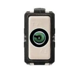 Presa TV Passante Serie Civile  Faeg  Diametro 9,5mm Bianca