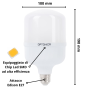 Lampadina LED Bulbo E27 25 Watt Equivalente  167 Watt Risparmio Energetico