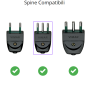 Multipresa 3 Posti Bipasso con Spina 16A e Cavo 1,5m
