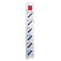 Multipresa Elettrica Ecova 6  Ingressi  Universali  10/16A Colore Bianco