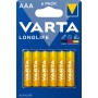 Varta Batteria Longlife Ministilo  AAA Alcalina Blister 6 Pezzi