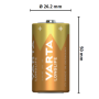 Varta Batteria Longlife Mezza Torcia C Alcalina Blister 2 Pezzi