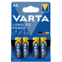 Varta Batteria Longlife  Power Stilo AA Alcalina Blister 4 Pezzi