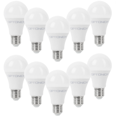 Lampadina LED Goccia E27 11Watt Resa 70Watt Risparmio Energetico 2700K Pezzi 10