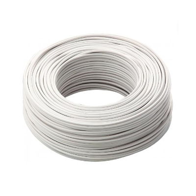 Cavo Elettrico Cordina Unifilare FS17 Sezione 1,5mmq Colore Bianco 100 Metri