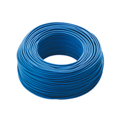 Cavo Elettrico Cordina Unifilare FS17 Sezione 6mmq Azzurro 25 Metri