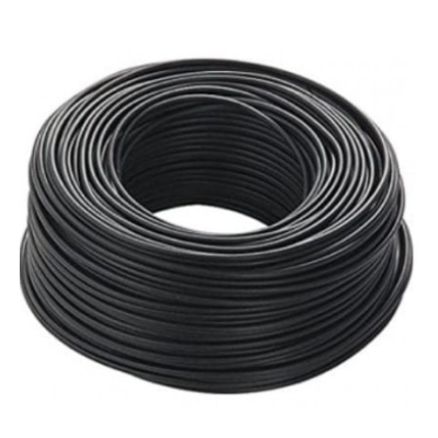Cavo Elettrico Cordina Unifilare FS17 Sezione 6mmq Nero 25 Metri
