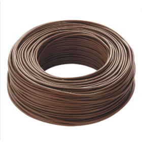 Cavo Elettrico Cordina Unifilare FS17 Sezione 10mmq Marrone 25 Metri