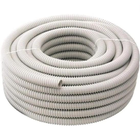 Tubo Scarico Condensa Grigio Climatizzatori Flessibile 50mm  Rotolo 30 Metri