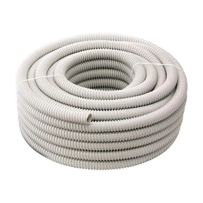 Tubo Scarico Condensa Grigio Climatizzatori Flessibile 50mm  Rotolo 30 Metri