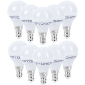 Lampadina LED Goccia E14 8,5Watt Resa 60Watt Risparmio Energetico 2700K Pezzi 10