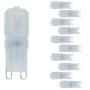 Lampadina LED Bispina G9 3Watt Resa 25Watt Risparmio Energetico 2700K Pezzi 10