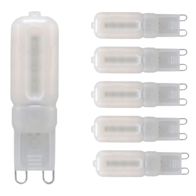 Lampadina LED Bispina G9 5Watt Resa 35Watt Risparmio Energetico 2700K Pezzi 6