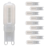 Lampadina LED Bispina G9 5Watt Resa 35Watt Risparmio Energetico 2700K Pezzi 10