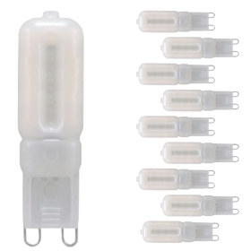 Lampadina LED Bispina G9 5Watt Resa 35Watt Risparmio Energetico  6000K Pezzi 10