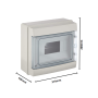 Faeg Centralino Parete 4/8 Moduli  Stagno IP65  FG14508