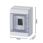 Faeg Centralino  Parete 2/4 Moduli  Stagno IP65  FG14504