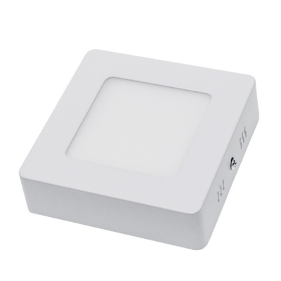Plafoniera LED Soffitto 6Watt Slim Quadra Alimentatore Incluso