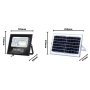 Proiettore LED  Solare  25 Watt  Nero Policristallino  IP67  6500K