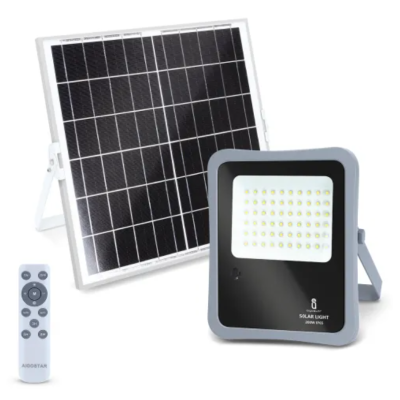 Proiettore LED  Solare  200 Watt  Grigio Monocristallino  IP65  6500K