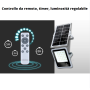Proiettore LED  Solare  200 Watt  Grigio Monocristallino  IP65  6500K