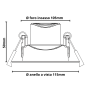 Faretto LED Incasso Orientabile Tondo Soffitto 10Watt Driver Incluso