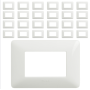Bticino Matix Placca 3 Posti Tecnopolimero Bianco AM4803BBN Pezzi 25