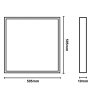 Pannello LED Sidelight 36 Watt Slim 60x60 Quadro Soffitto Alimentatore Incluso